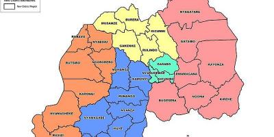 Карта Руанды карте провинций